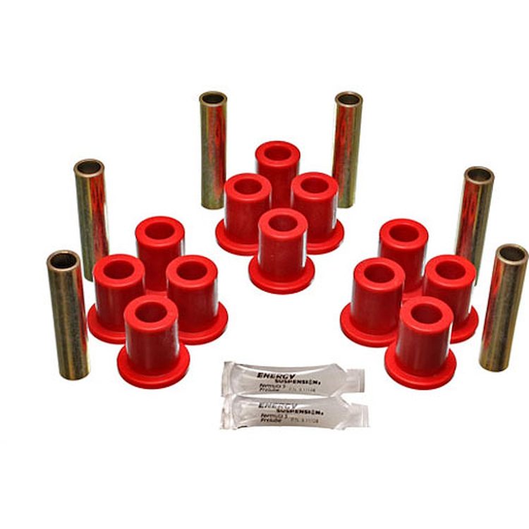 Leaf Spring Bushing Set Red