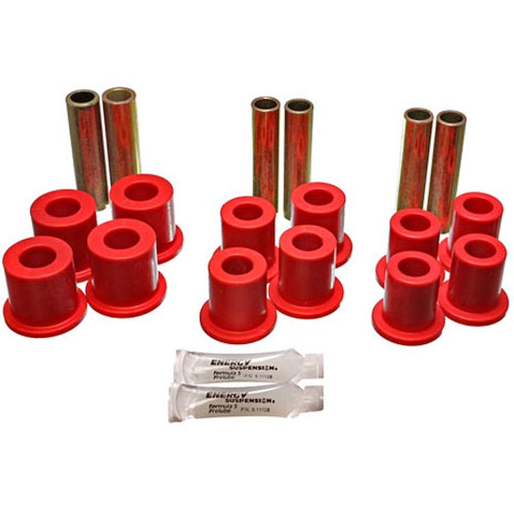 Leaf Spring Bushing Set Red