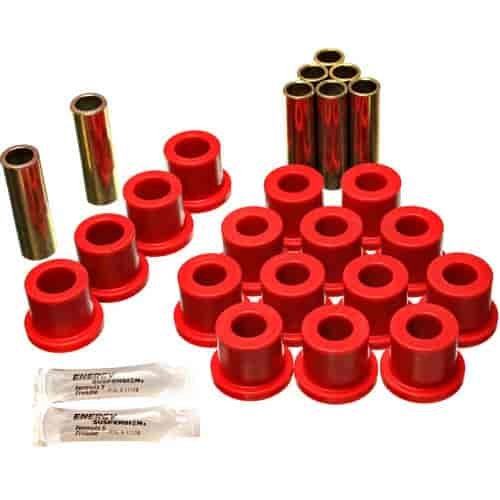 Leaf Spring Bushing Set Red