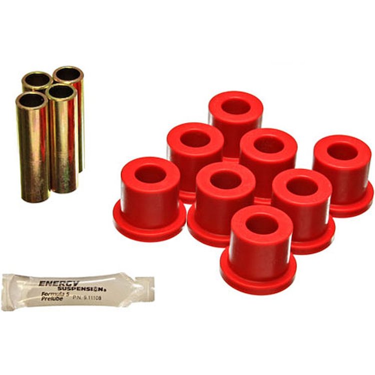 Leaf Spring Bushing Set Red