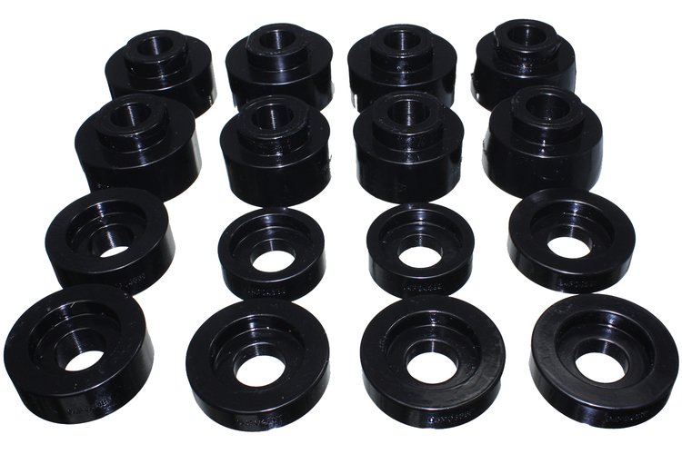 Performance Polyurethane Body Mount Set, Black