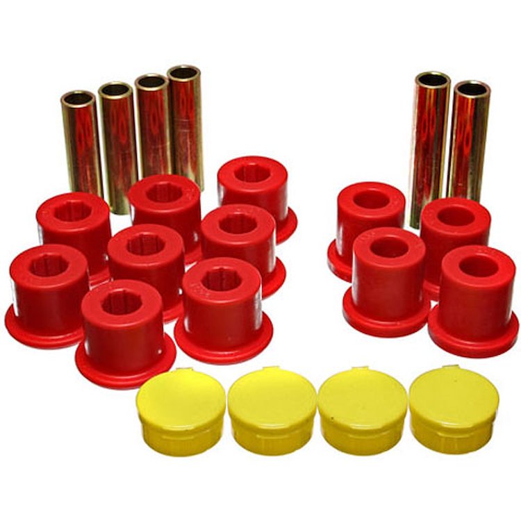 Leaf Spring Bushing Set Red