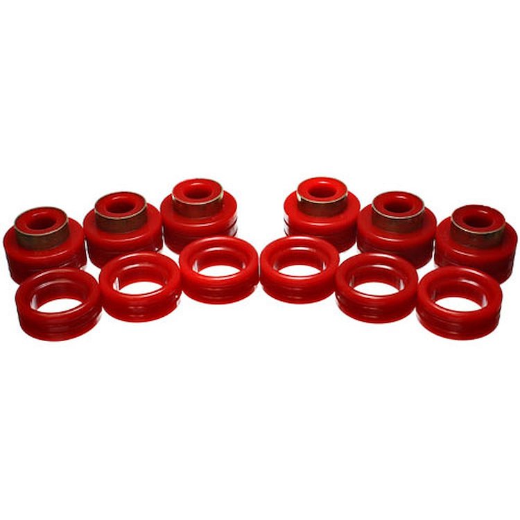 Body Cab Mount Set Red
