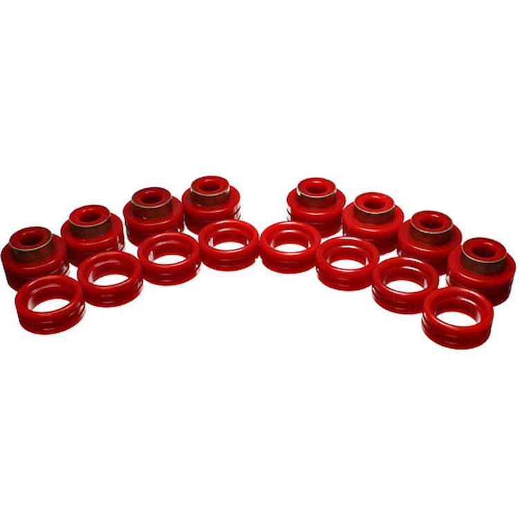 Body Cab Mount Set Red