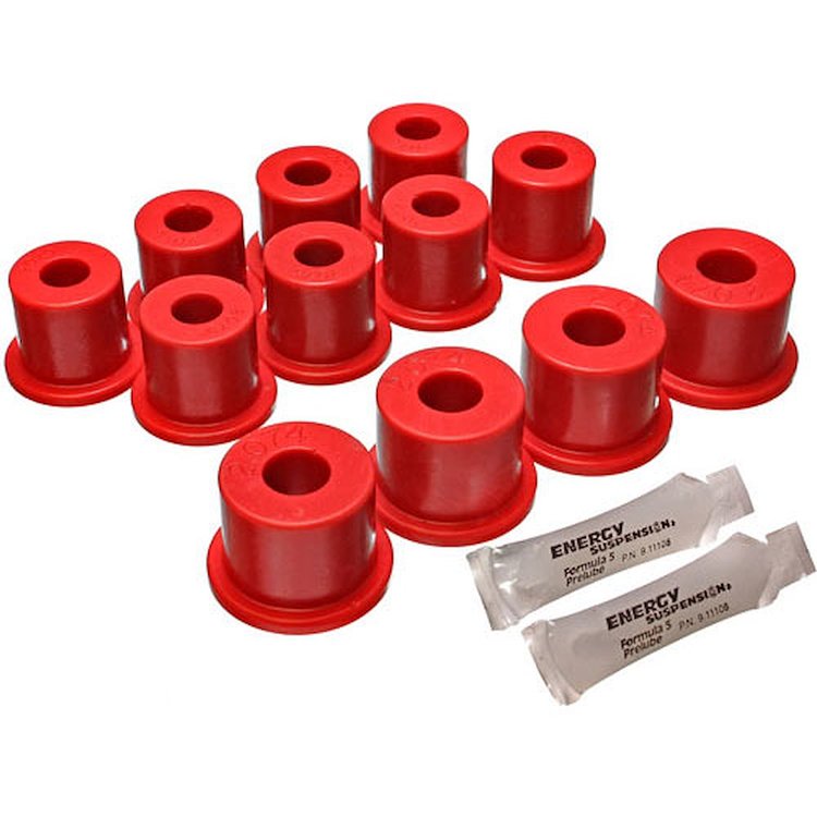 Leaf Spring Bushing Set Red
