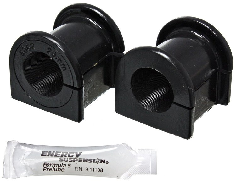 Polyurethane Front Sway Bar Bushing Set, 29mm Bar Diameter, Black