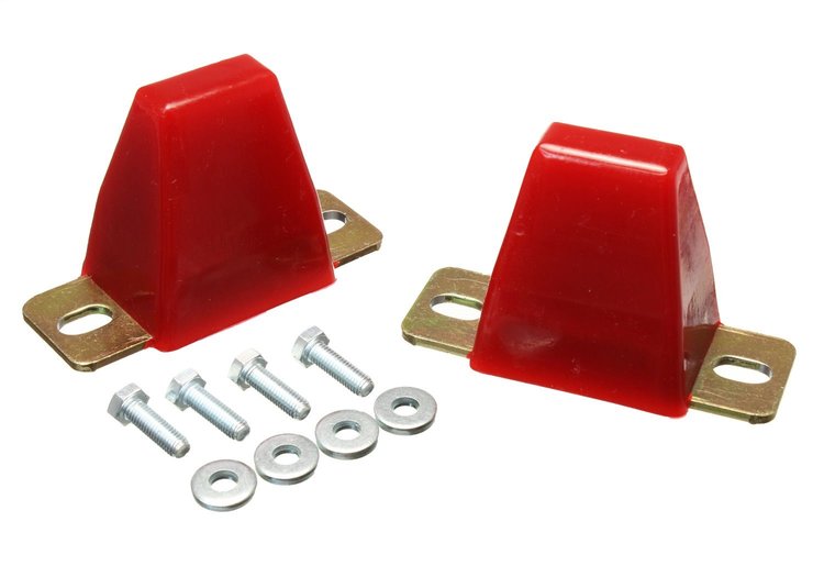 355-8.9107R Rear Bump Stop Set for 1991-1997 Toyota Land Cruiser, 2016-2021 Toyota 4Runner [Red]