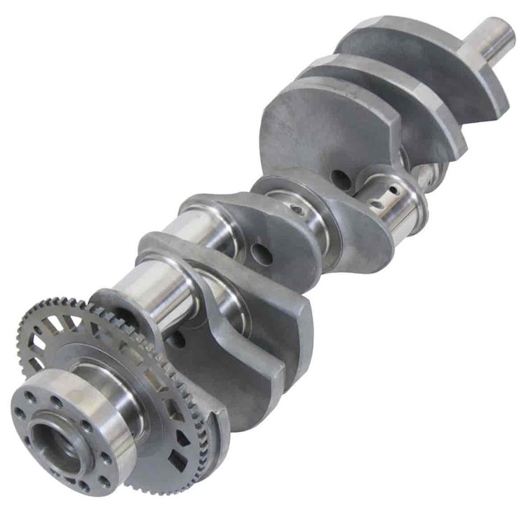 GM LS9 Forged 4340 Steel Crankshaft [4.000 in. Stroke | Long Snout for Dry Sump | 9-Bolt Rear Flange]