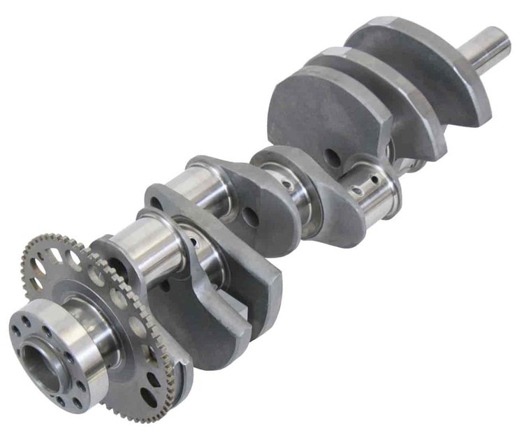 GM LS9 Forged 4340 Steel Crankshaft [4.1250 in. Stroke | Long Snout for Dry Sump | 9-Bolt Rear Flange | LS2 Reluctor]
