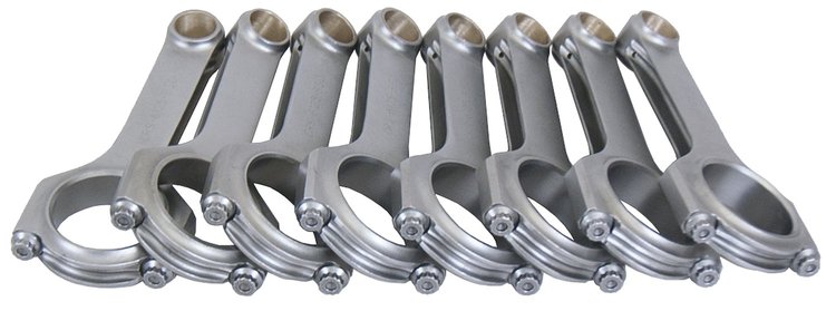 6125O3D2000 Forged 4340 Steel H-Beam Connecting Rods for GM Gen III/IV LS [6.125 in. Length]