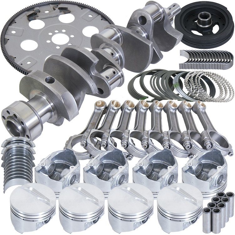 Street & Strip Rotating Assembly Kit for Chevrolet 350 (5.7L), 1986-2002, 1-Piece Rear Seal [3.750 in Stroke, 4.030 in Bore]