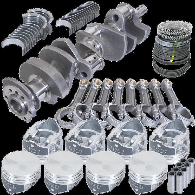 B13202E030 Chevy Small Block 2pc Seal Balanced Street and Strip Rotating Assembly