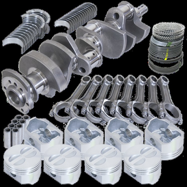 Small Block Chevy Street & Strip Rotating Assembly [357 ci, 2 Piece Rear Main Seal]