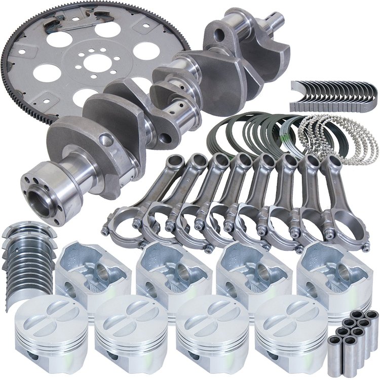 B15402L04068 Balanced Street Perf Assembly Chevy 350 1-Piece
