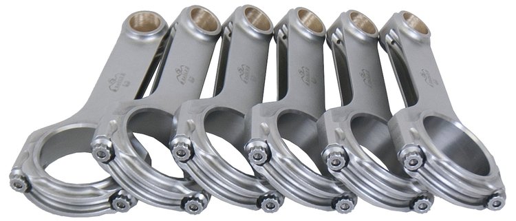 CRS5590T4D H-Beam 4th Generation Design (4D) 5.590 in. Forged Steel Connecting Rod for Toyota 2JZ Engine [Set of 6]