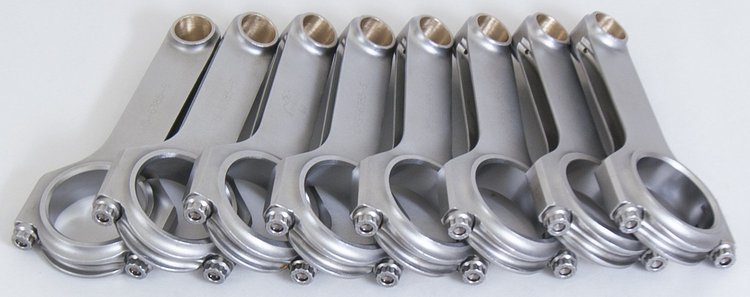 6.385" ESP Connecting Rod Features ARP L19 Rod Bolts