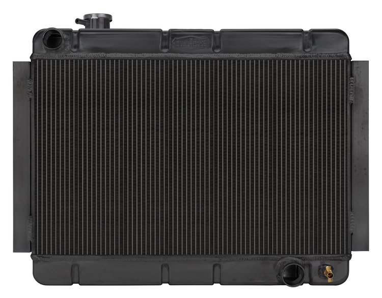 CHC11B Black Night Rider Series Performance Radiator for 1967-1969 Chevy Camaro/Nova; Pontiac Firebird, Manual Trans