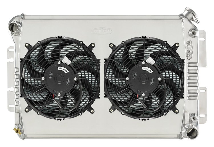 Aluminum Performance Radiator with Fan and Shroud Kit 1967-1969 GM F-Body with GM LS Swap Engine
