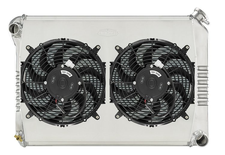Aluminum Performance Radiator with Fan and Shroud Kit 1968-1979 Chevy Nova with Big Block Engine, Manual Transmission