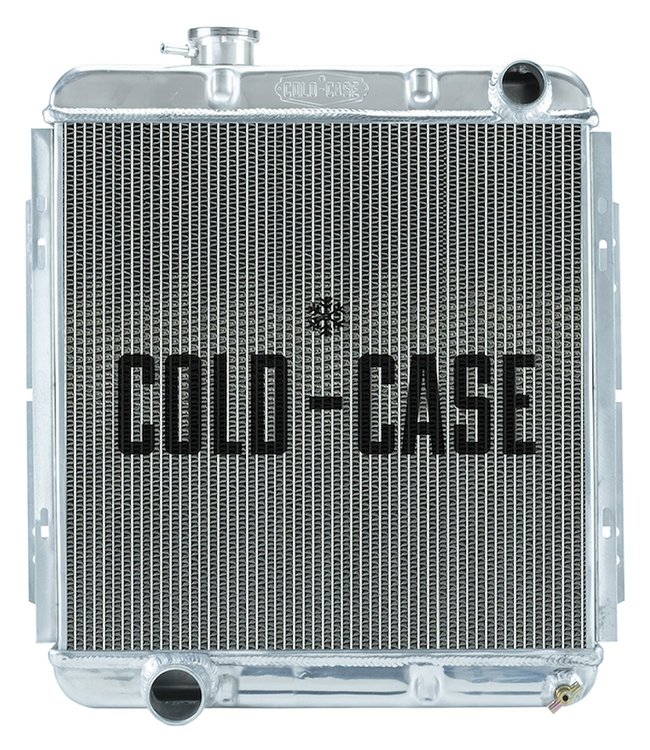 Aluminum Performance Radiator 1964.5-1966 Ford Mustang 5.0L V8 w/Manual Transmission - Staggered Inlet/Outlet