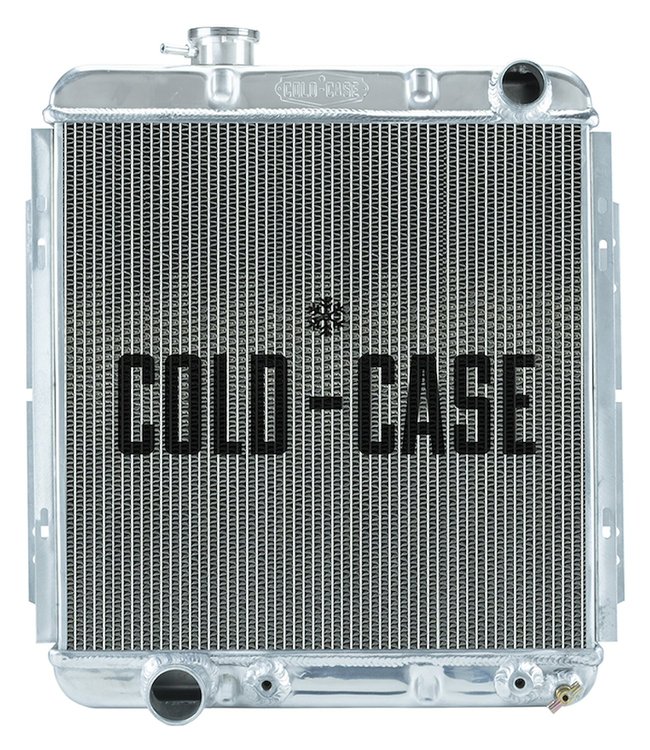 Aluminum Performance Radiator 1964.5-1966 Ford Mustang 5.0L V8 w/Automatic Transmission - Staggered Inlet/Outlet