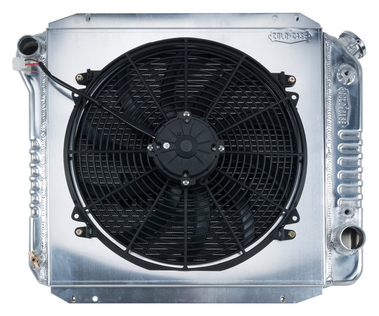 Aluminum Performance Radiator with Fan 1966-1977 Ford Bronco