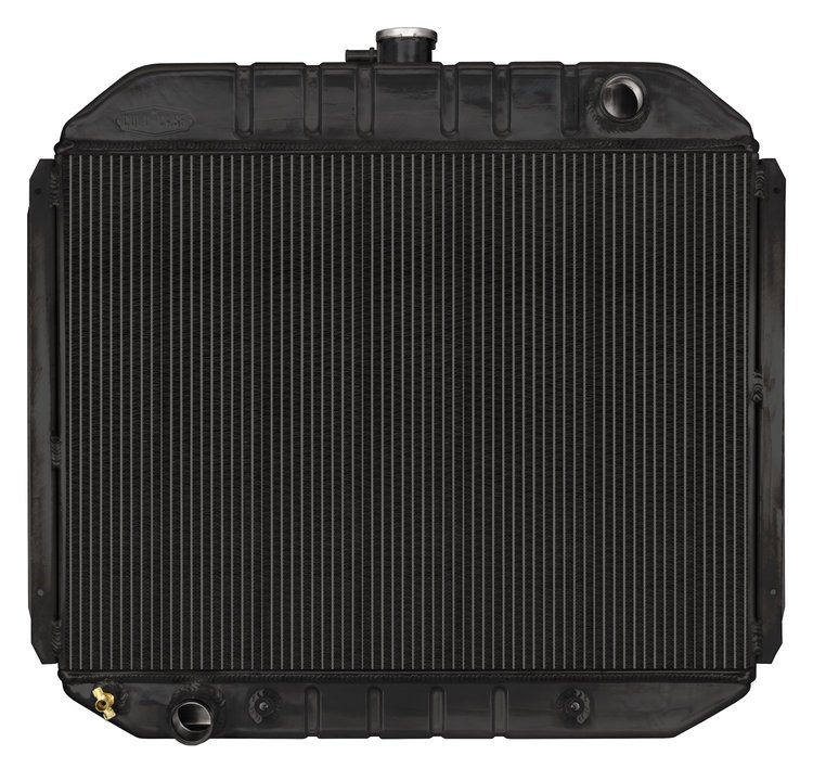 FOT575AB Black Night Rider Series Aluminum Radiator for 1966-1979 Ford Truck Bronco