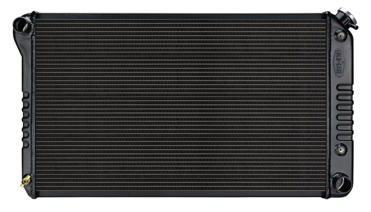 GMA42AB Black Night Rider Series Aluminum Radiator for 1968-1977 GM A-Body, Auto Trans