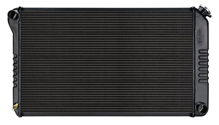 GMA42B Black Night Rider Series Aluminum Radiator for 1968-1977 GM A-Body, Manual Trans