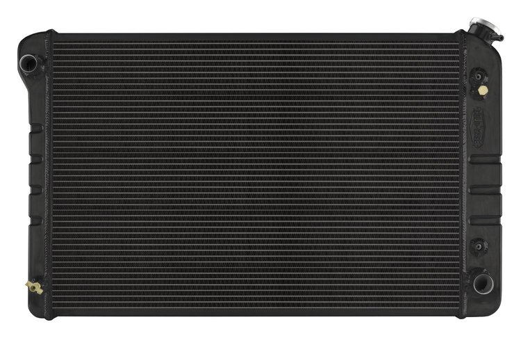 GMT556A21B Black Night Rider Series Aluminum Radiator for 1977-1987 Chevy/GMC Pickup, Auto Trans
