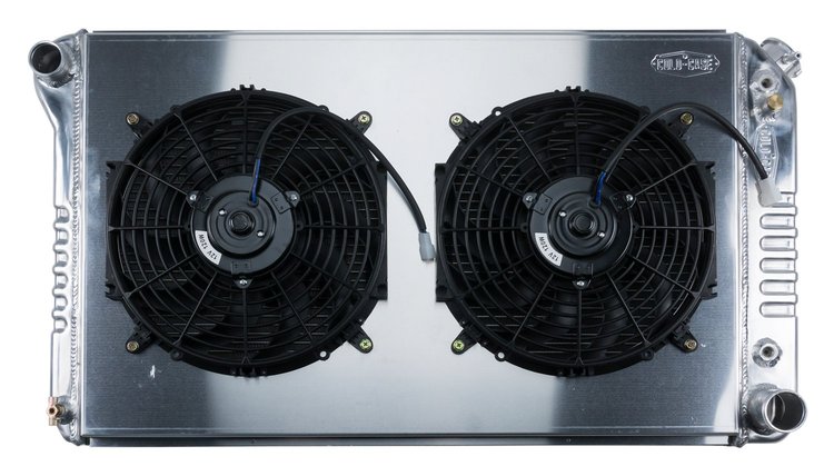 GMT556AK Aluminum Performance Radiator with Dual 12 in. Fan 1977-1987 GM C/K Pickup