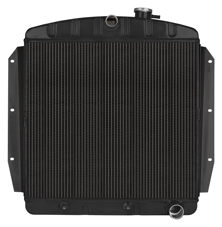 GMT567AB Black Night Rider Series Aluminum Radiator for 1955-1959 Chevy Pickup