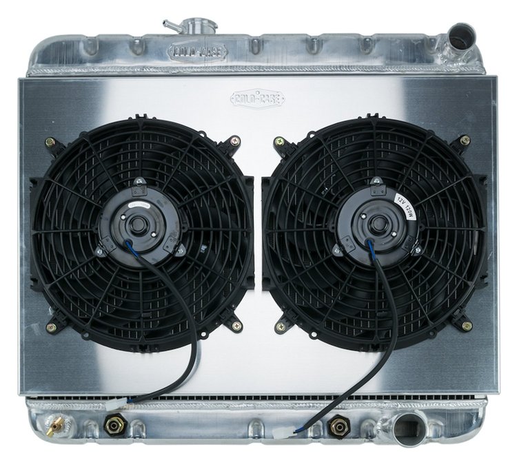 Aluminum Performance Radiator with Fan & Shroud Kit 1964-1965 Pontiac GTO, Tempest, LeMans With AC - Automatic Transmission