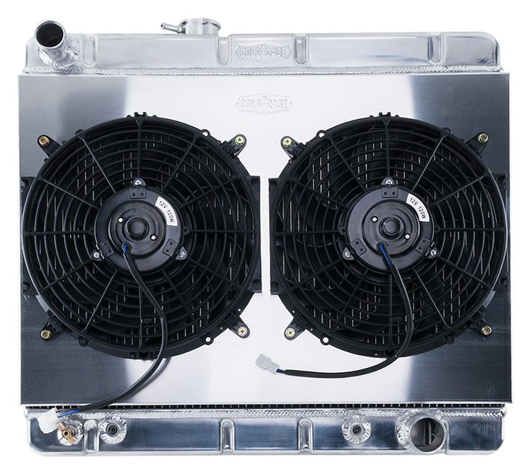 Aluminum Performance Radiator with Fan & Shroud Kit 1964-1967 Pontiac GTO, Tempest, LeMans Without AC - Automatic Transmission