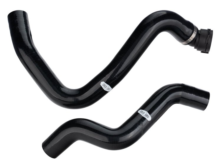 HFOR30 Silicone Radiator Hose Kit for 2011-2014 Ford Mustang GT, 1979-1993 Ford Mustang Fox Body Coyote Swap [Black]