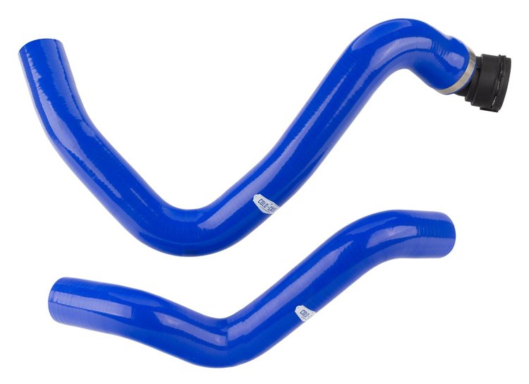 HFOR30B Silicone Radiator Hose Kit for 2011-2014 Ford Mustang GT, 1979-1993 Ford Mustang Fox Body Coyote Swap [Blue]