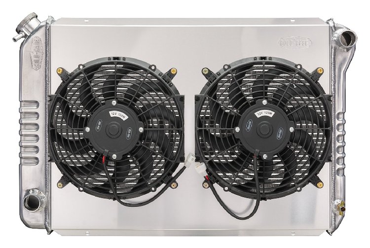 LMM570-5K Aluminum Radiator, Fan and Shroud Kit for 1979-1993 Ford Mustang w/Coyote Swap