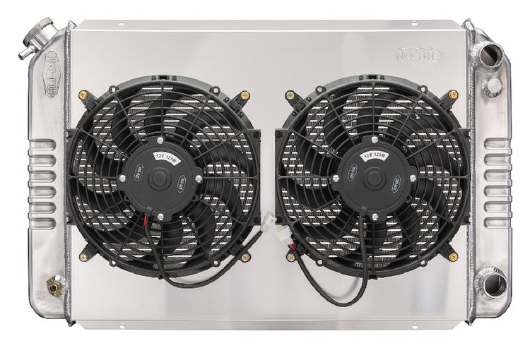 LMM576K Aluminum Radiator, Fan and Shroud Kit for 1979-1993 Ford Mustang w/GM LS Swap