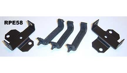 RPE58 R-Core Radiator Conversion Mount Kit for 1964-1967 Pontiac GTO [3-Row Radiator to Heavy-Duty 4-Row Radiator]