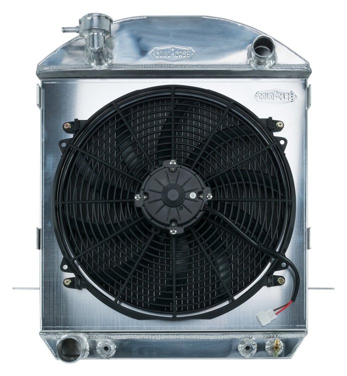 Crossflow Aluminum Performance Radiator with Fan 1924-1927 T-Bucket Roadsters