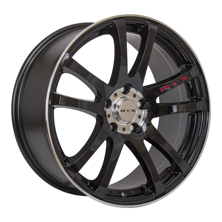 081281 RTX-Series Twin Wheel [Size: 15" x 6.50"] Black Machined Finish