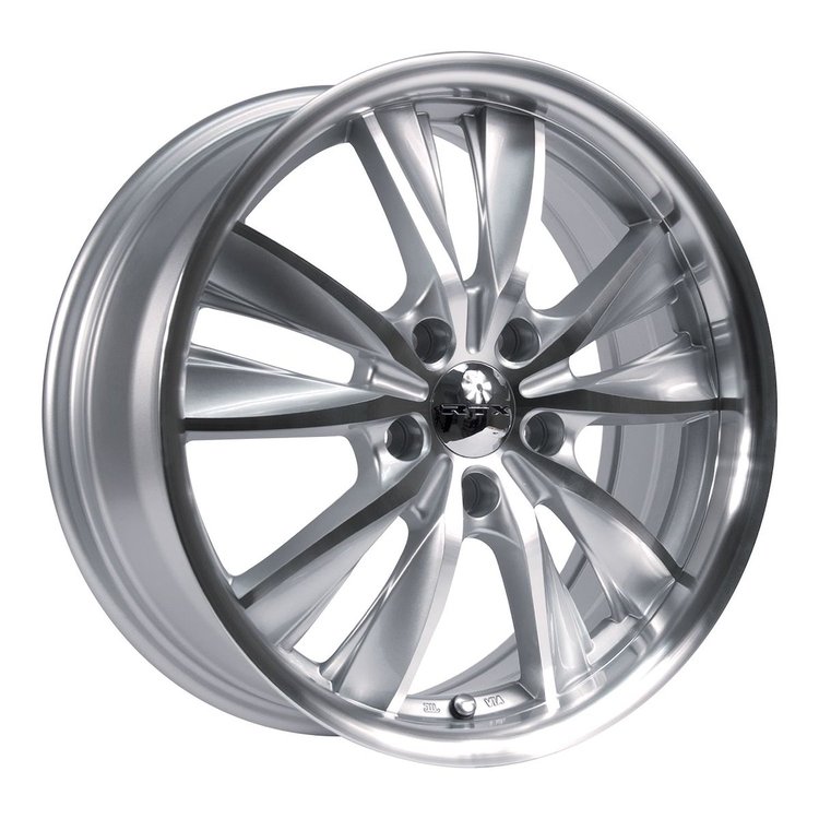 081366 RTX-Series Twist Wheel [Size: 17" x 7"] Silver Machined Finish