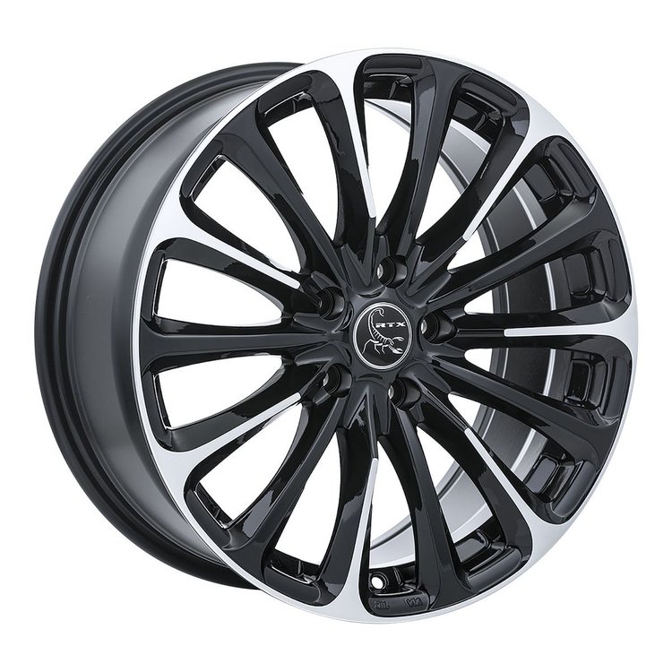 081672 RTX-Series Poison Wheel [Size: 17" x 7.50"] Black Machined Finish