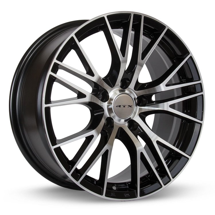 081920 RTX-Series Vertex Wheel [Size: 18" x 8"] Black Machined Finish