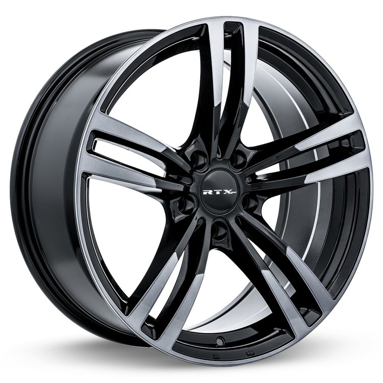 082616 OE-Series Graz Wheel [Size: 19" x 8.50"] Black Machined Red Finish