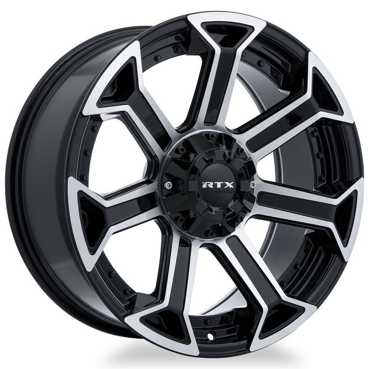 082920 Off-Road Series Peak Wheel [Size: 18" x 9"] Gloss Black Machined Finish