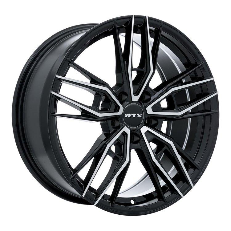 083047 RTX-Series Scepter Wheel [Size: 17" x 7.50"] Gloss Black Machined Finish