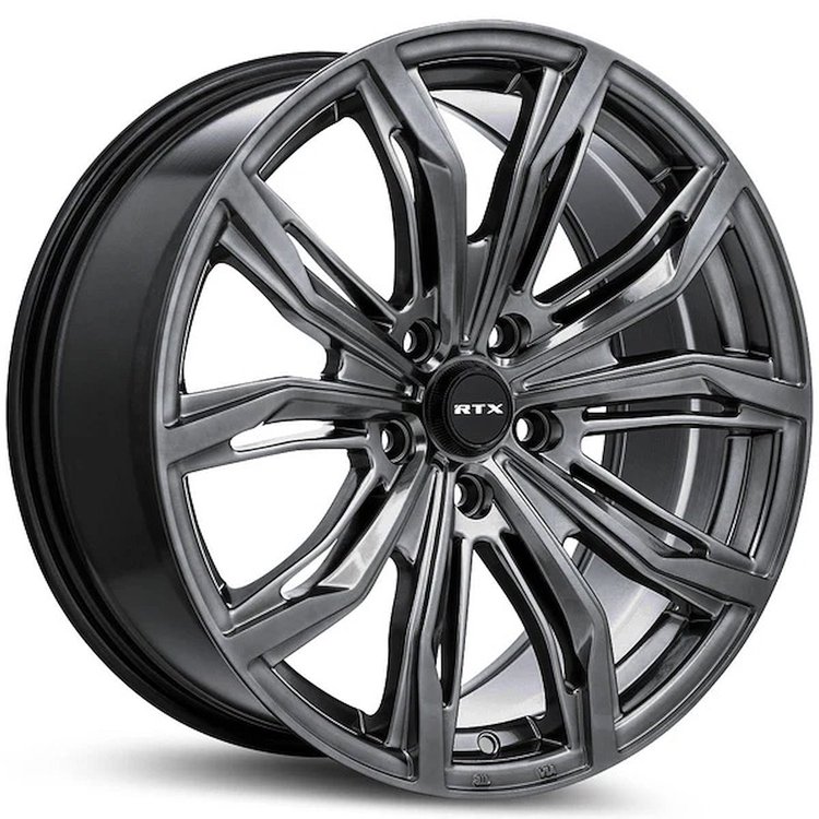 083260 RTX-Series Black Widow Wheel [Size: 18" x 8"] Hyper Gunmetal Finish