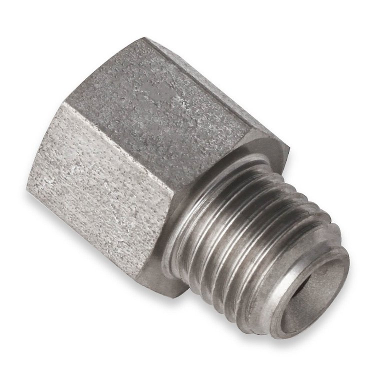 00123ERL Stainless Steel 3/8 in.-24 Inverted Flare Male to 10mm x 10 Concave Female for 3/16 in. Tubing Hardline Expander