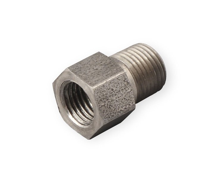 Hardline Adapter Fitting [1/8 in. NPT Male to 3/8 in.-24 Female Inverted Flare]